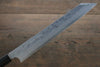 Hideo Kitaoka Blue Steel No.2 Damascus Kiritsuke Yanagiba  210mm Shitan Handle - Japannywholesale