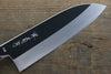 Kikumori VG10 Mirrored Finish Santoku Japanese Chef Knife 180mm with Ebony Handle - Japannywholesale