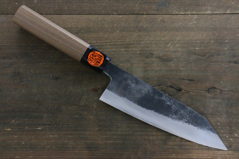 Shigeki Tanaka Blue Steel No.2 TEKKA Kurouchi Santoku Japanese Chef Knife 165mm - Japannywholesale