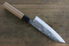 Shigeki Tanaka Blue Steel No.2 TEKKA Kurouchi Santoku Japanese Chef Knife 165mm - Japannywholesale