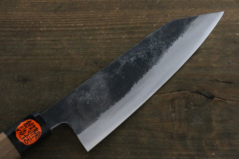 Shigeki Tanaka Blue Steel No.2 TEKKA Kurouchi Santoku Japanese Chef Knife 165mm - Japannywholesale