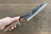 Shigeki Tanaka Blue Steel No.2 TEKKA Kurouchi Santoku Japanese Chef Knife 165mm - Japannywholesale