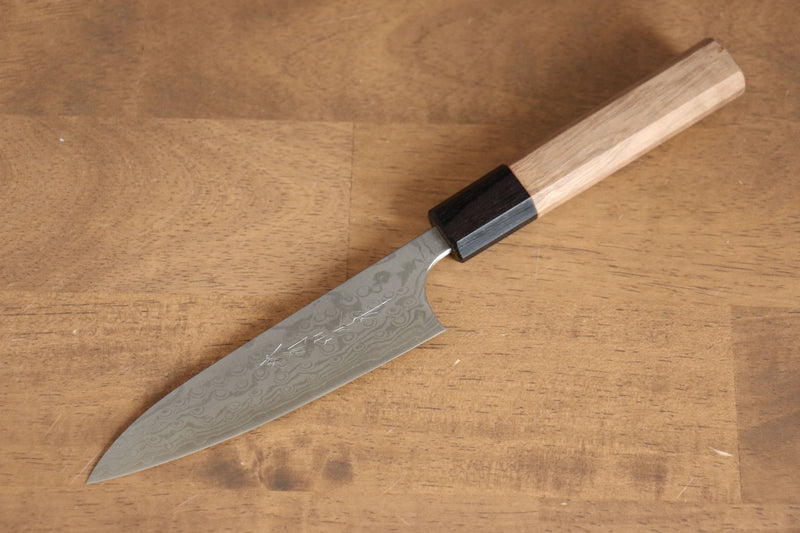 Nao Yamamoto VG10 Damascus Petty-Utility  120mm Walnut Handle - Japannywholesale