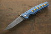 MCUSTA Katana VG10 Pocket Knife 80mm Aluminium (Blue/Orange) Handle - Japannywholesale