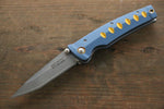 MCUSTA Katana VG10 Pocket Knife 80mm Aluminium (Blue/Orange) Handle - Japannywholesale