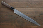 Hideo Kitaoka Blue Steel No.2 Damascus Yanagiba  270mm Shitan Handle - Japannywholesale