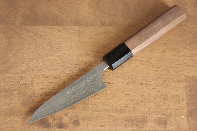 Nao Yamamoto VG10 Damascus Petty-Utility  100mm Walnut Handle - Japannywholesale