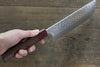 Yoshimi Kato Silver Steel No.3 Hammered Nakiri Japanese Chef Knife 165mm with Red Honduras Handle - Japannywholesale