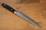 Seisuke PRO-J VG10 Hammered Slicer  210mm Black Micarta Handle - Japannywholesale