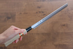 Sakai Takayuki White Steel Takohiki  Magnolia Handle - Japannywholesale