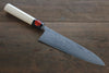 Shigeki Tanaka Blue Steel No.2 17 Layer Damascus Gyuto Japanese Chef Knife 210mm with Magnolia Handle (ferrule: Water Buffalo) - Japannywholesale