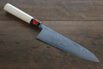 Shigeki Tanaka Blue Steel No.2 17 Layer Damascus Gyuto Japanese Chef Knife 210mm with Magnolia Handle (ferrule: Water Buffalo) - Japannywholesale