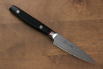 Seisuke Saiun VG10 Damascus Paring  90mm Black Micarta Handle - Japannywholesale