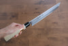 Sakai Takayuki Kasumitogi White Steel Hamokiri  270mm Magnolia Handle - Japannywholesale