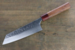 Yoshimi Kato Silver Steel No.3 Hammered Bunka Japanese Chef Knife 165mm with Red Honduras Handle - Japannywholesale