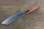 Yoshimi Kato Silver Steel No.3 Hammered Bunka Japanese Chef Knife 165mm with Red Honduras Handle - Japannywholesale