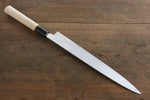 Sakai Takayuki Uzushio White Steel No.2 Yanagiba  Magnolia Handle - Japannywholesale