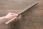 Seisuke VG10 16 Layer Hammered Damascus Gyuto  210mm with Magnolia Handle - Japannywholesale