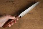 Kunihira Sairyu VG10 Migaki Finished Damascus Santoku  170mm Mahogany Handle - Japannywholesale