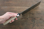 Fujiwara Teruyasu White Steel No.1 Nashiji Nakiri  165mm with Magnolia Handle - Japannywholesale