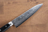 Seisuke AUS10 45 Layer Mirrored Finish Damascus Gyuto  180mm Black Pakka wood Handle - Japannywholesale