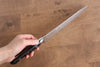 Seisuke AUS10 45 Layer Mirrored Finish Damascus Gyuto  210mm Black Pakka wood Handle - Japannywholesale