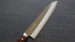 Kunihira Sairyu VG10 Migaki Finished Damascus Gyuto  180mm Mahogany Handle - Japannywholesale