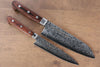 Sakai Takayuki VG10 17 Layer Damascus Mirrored Finish Japanese Santoku & Petty  mm - Japannywholesale