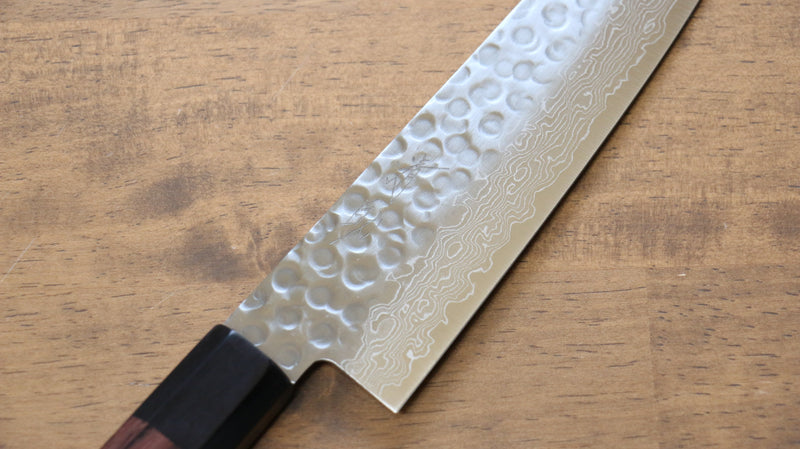 Seisuke AUS10 45 Layer Damascus Gyuto  180mm Shitan Handle - Japannywholesale