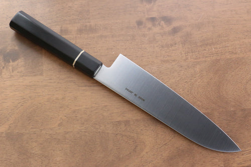 Seisuke Molybdenum Santoku  180mm Black Pakka wood Handle - Japannywholesale