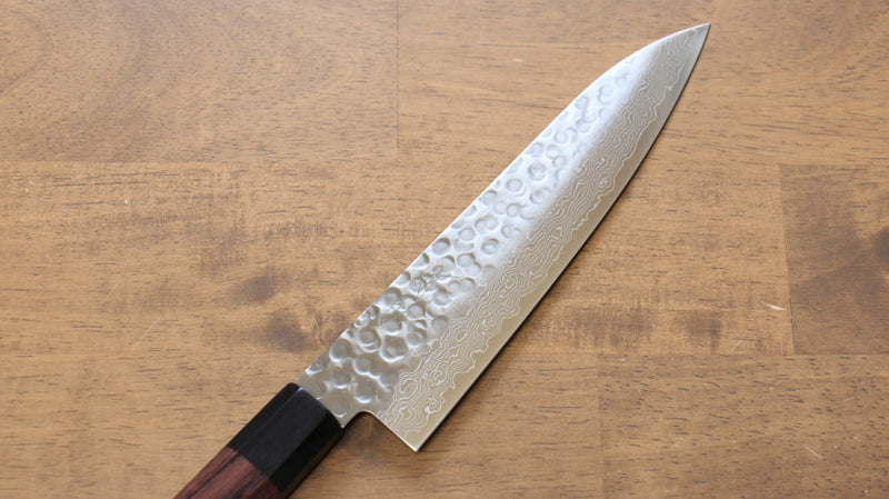 Seisuke AUS10 45 Layer Damascus Gyuto  180mm Shitan Handle - Japannywholesale