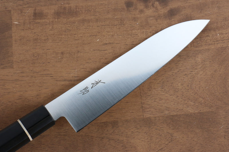 Seisuke Molybdenum Santoku  180mm Black Pakka wood Handle - Japannywholesale