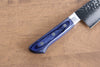 Seisuke VG10 33 Layer Hammered Damascus Gyuto  210mm Blue Pakka wood Handle - Japannywholesale