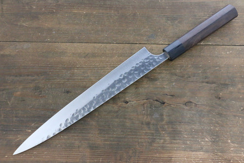 Yoshimi Kato Silver Steel No.3 Hammered Sujihiki Japanese Chef Knife 270mm - Japannywholesale