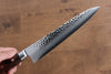 Seisuke VG10 33 Layer Hammered Damascus Gyuto  210mm Mahogany Handle - Japannywholesale