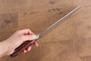 Seisuke VG10 33 Layer Hammered Damascus Gyuto  210mm Mahogany Handle - Japannywholesale