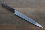 [Left Handed] Hideo Kitaoka White Steel No.2 Damascus Yanagiba Japanese Chef Knife 300mm - Japannywholesale