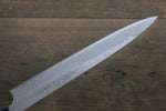 [Left Handed] Hideo Kitaoka White Steel No.2 Damascus Yanagiba Japanese Chef Knife 270mm - Japannywholesale