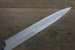 [Left Handed] Hideo Kitaoka White Steel No.2 Damascus Yanagiba Japanese Chef Knife 300mm - Japannywholesale