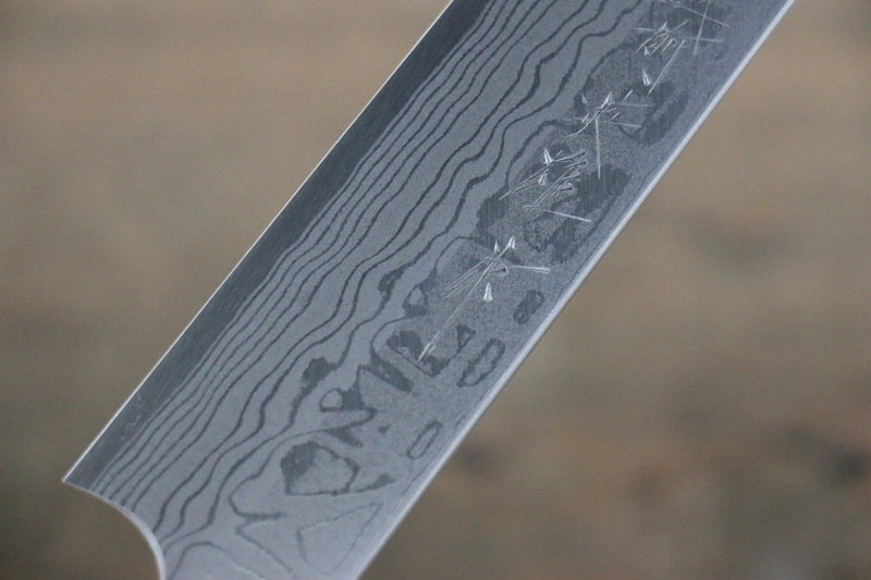 [Left Handed] Hideo Kitaoka White Steel No.2 Damascus Yanagiba Japanese Chef Knife 270mm - Japannywholesale