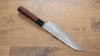 Seisuke AUS10 45 Layer Damascus Santoku  180mm Shitan Handle - Japannywholesale