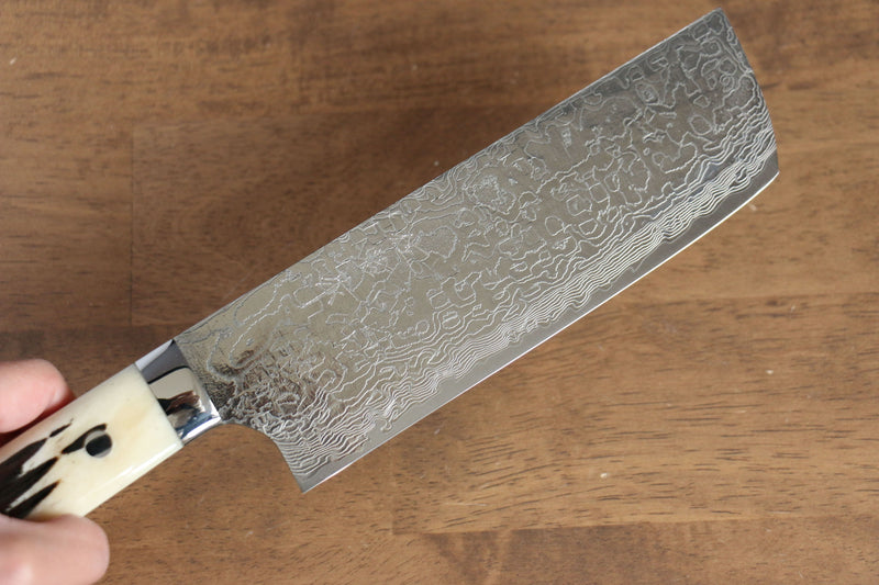 Takeshi Saji R-2 Diamond Damascus Steak Knife (Desert Ironwood Handle