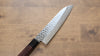 Seisuke AUS10 45 Layer Damascus Santoku  180mm Shitan Handle - Japannywholesale