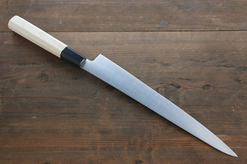 Sakai Takayuki Grand Chef Grand Chef Swedish Steel-stn Sujihiki  240mm Magnolia Handle - Japannywholesale