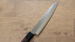 Seisuke AUS10 45 Layer Damascus Petty-Utility  150mm Shitan Handle - Japannywholesale