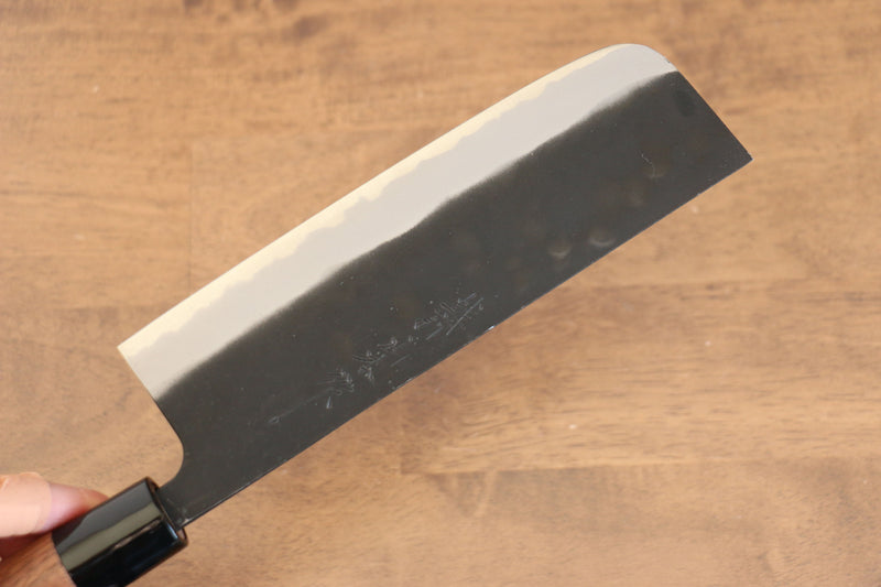 Nao Yamamoto White Steel Kurouchi Nakiri  180mm Walnut Handle - Japannywholesale