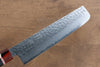 Seisuke VG10 Damascus Nakiri  180mm Black Pakka wood Handle - Japannywholesale