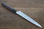 Hideo Kitaoka White Steel No.2 Damascus Yanagiba  210mm Shitan Handle - Japannywholesale