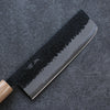 Seisuke Shitan Blue Super Hammered Kurouchi Nakiri  165mm Shitan Handle - Japannywholesale