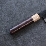 Seisuke Shitan Blue Super Hammered Kurouchi Nakiri  165mm Shitan Handle - Japannywholesale